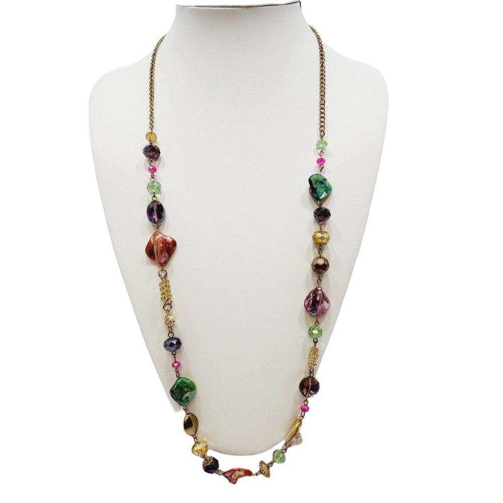 Stephan & Co Beautiful‎ Shell and Beaded Necklace - Spring Necklace - NWT